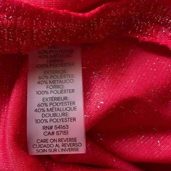 Calvin Klein Metallic Faux-Wrap Sheath  Dress sz 12 - Picture 4 of 10